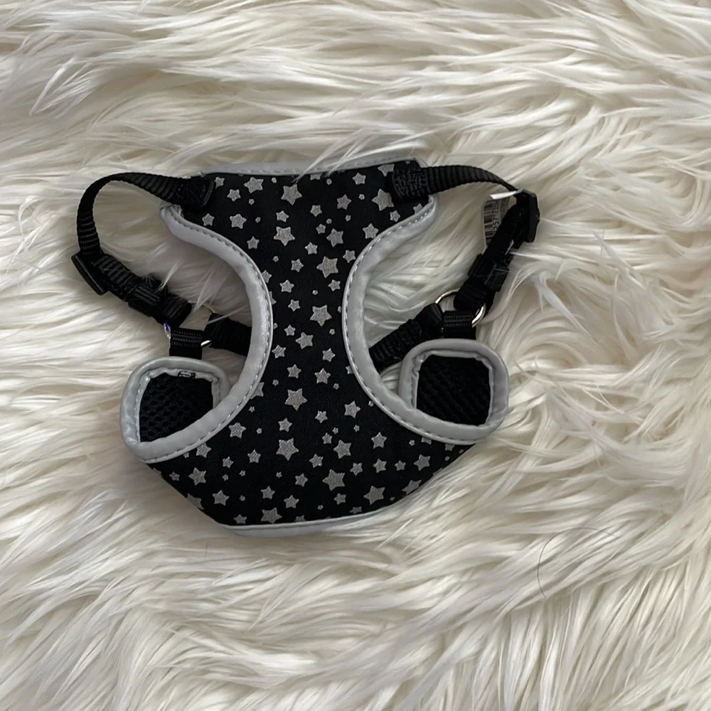 🐈‍⬛🖤Starry Black Reflective Cat/Kitten Harness NWOT